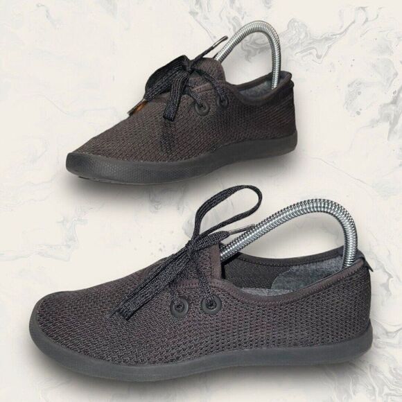 Allbirds Shoes - Allbirds Tree Skippers Black Knit Comfort Lace Up Low Shoes Womens Size 7
